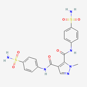 1-methyl-N,N'-bis(4-sulfamoylphenyl)-1H-pyrazole-4,5-dicarboxamide