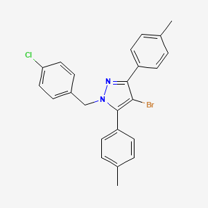 4-bromo-1-(4-chlorobenzyl)-3,5-bis(4-methylphenyl)-1H-pyrazole