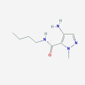 molecular formula C9H16N4O B10913294 4-amino-N-butyl-1-methyl-1H-pyrazole-5-carboxamide CAS No. 1006483-57-3