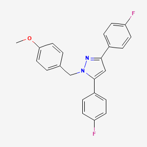 3,5-bis(4-fluorophenyl)-1-(4-methoxybenzyl)-1H-pyrazole