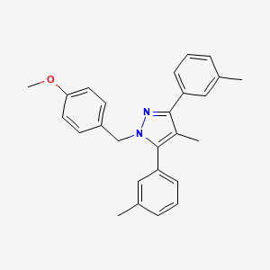 1-(4-Methoxybenzyl)-4-methyl-3,5-bis(3-methylphenyl)-1H-pyrazole