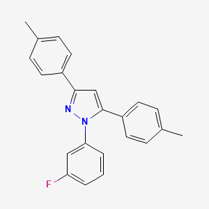 1-(3-fluorophenyl)-3,5-bis(4-methylphenyl)-1H-pyrazole