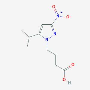 4-[3-nitro-5-(propan-2-yl)-1H-pyrazol-1-yl]butanoic acid