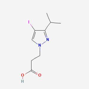 3-[4-iodo-3-(propan-2-yl)-1H-pyrazol-1-yl]propanoic acid