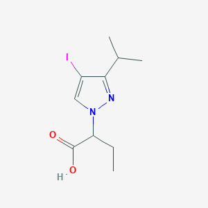 2-[4-iodo-3-(propan-2-yl)-1H-pyrazol-1-yl]butanoic acid