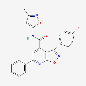 3-(4-fluorophenyl)-N-(3-methyl-1,2-oxazol-5-yl)-6-phenyl[1,2]oxazolo[5,4-b]pyridine-4-carboxamide