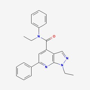 N,1-diethyl-N,6-diphenyl-1H-pyrazolo[3,4-b]pyridine-4-carboxamide