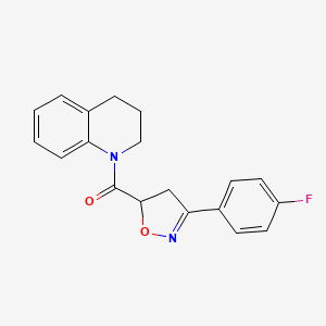 3,4-dihydro-1(2H)-quinolinyl[3-(4-fluorophenyl)-4,5-dihydro-5-isoxazolyl]methanone