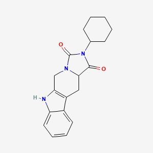 13-cyclohexyl-8,11,13-triazatetracyclo[7.7.0.02,7.011,15]hexadeca-1(9),2,4,6-tetraene-12,14-dione