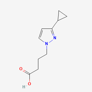 molecular formula C10H14N2O2 B10913507 4-(3-cyclopropyl-1H-pyrazol-1-yl)butanoic acid 