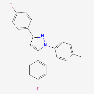 3,5-bis(4-fluorophenyl)-1-(4-methylphenyl)-1H-pyrazole