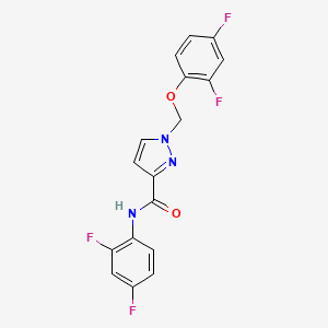 1-[(2,4-difluorophenoxy)methyl]-N-(2,4-difluorophenyl)-1H-pyrazole-3-carboxamide