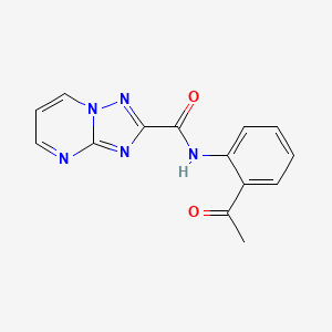 N-(2-acetylphenyl)[1,2,4]triazolo[1,5-a]pyrimidine-2-carboxamide