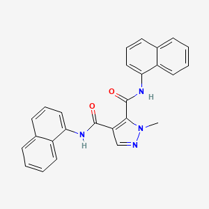 1-methyl-N,N'-di(naphthalen-1-yl)-1H-pyrazole-4,5-dicarboxamide