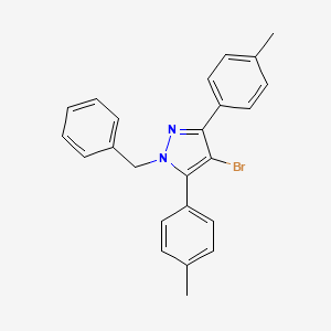 1-benzyl-4-bromo-3,5-bis(4-methylphenyl)-1H-pyrazole