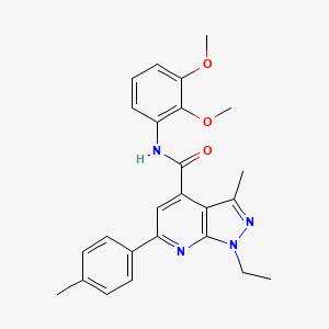 N-(2,3-dimethoxyphenyl)-1-ethyl-3-methyl-6-(4-methylphenyl)-1H-pyrazolo[3,4-b]pyridine-4-carboxamide