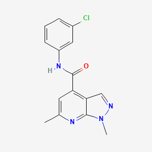 N-(3-chlorophenyl)-1,6-dimethyl-1H-pyrazolo[3,4-b]pyridine-4-carboxamide