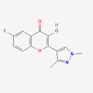 2-(1,3-dimethyl-1H-pyrazol-4-yl)-6-fluoro-3-hydroxy-4H-chromen-4-one