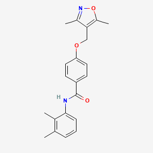 4-[(3,5-dimethyl-1,2-oxazol-4-yl)methoxy]-N-(2,3-dimethylphenyl)benzamide