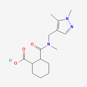 2-{[(1,5-dimethyl-1H-pyrazol-4-yl)methyl](methyl)carbamoyl}cyclohexanecarboxylic acid