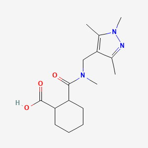 2-{methyl[(1,3,5-trimethyl-1H-pyrazol-4-yl)methyl]carbamoyl}cyclohexanecarboxylic acid