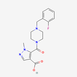 5-{[4-(2-fluorobenzyl)piperazin-1-yl]carbonyl}-1-methyl-1H-pyrazole-4-carboxylic acid