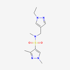 N-[(1-ethyl-1H-pyrazol-4-yl)methyl]-N,1,3-trimethyl-1H-pyrazole-4-sulfonamide