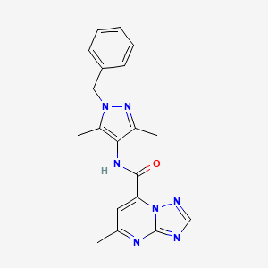 N-(1-benzyl-3,5-dimethyl-1H-pyrazol-4-yl)-5-methyl[1,2,4]triazolo[1,5-a]pyrimidine-7-carboxamide