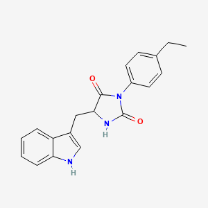 3-(4-ethylphenyl)-5-(1H-indol-3-ylmethyl)imidazolidine-2,4-dione