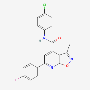 N-(4-chlorophenyl)-6-(4-fluorophenyl)-3-methyl[1,2]oxazolo[5,4-b]pyridine-4-carboxamide