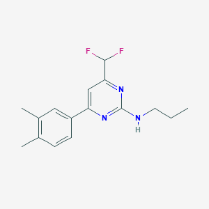 4-(difluoromethyl)-6-(3,4-dimethylphenyl)-N-propylpyrimidin-2-amine