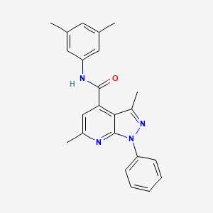 N-(3,5-dimethylphenyl)-3,6-dimethyl-1-phenyl-1H-pyrazolo[3,4-b]pyridine-4-carboxamide