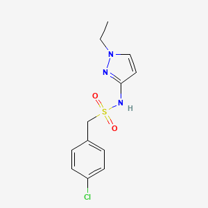 1-(4-chlorophenyl)-N-(1-ethyl-1H-pyrazol-3-yl)methanesulfonamide