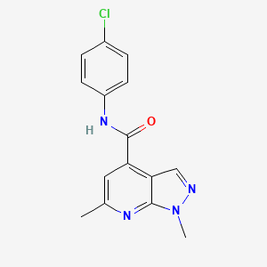 N-(4-chlorophenyl)-1,6-dimethyl-1H-pyrazolo[3,4-b]pyridine-4-carboxamide