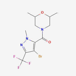 [4-bromo-1-methyl-3-(trifluoromethyl)-1H-pyrazol-5-yl](2,6-dimethylmorpholin-4-yl)methanone