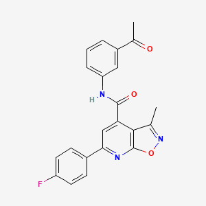 N-(3-acetylphenyl)-6-(4-fluorophenyl)-3-methyl[1,2]oxazolo[5,4-b]pyridine-4-carboxamide