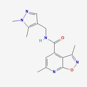 N-[(1,5-dimethyl-1H-pyrazol-4-yl)methyl]-3,6-dimethyl[1,2]oxazolo[5,4-b]pyridine-4-carboxamide