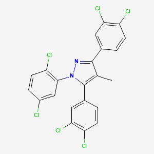 1-(2,5-dichlorophenyl)-3,5-bis(3,4-dichlorophenyl)-4-methyl-1H-pyrazole