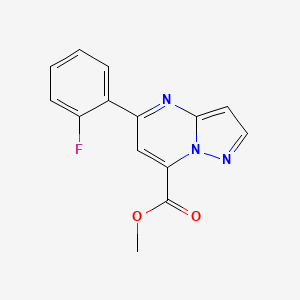 Methyl 5-(2-fluorophenyl)pyrazolo[1,5-a]pyrimidine-7-carboxylate