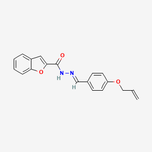 N'-{(E)-[4-(prop-2-en-1-yloxy)phenyl]methylidene}-1-benzofuran-2-carbohydrazide