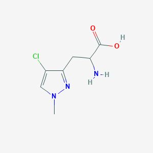 2-amino-3-(4-chloro-1-methyl-1H-pyrazol-3-yl)propanoic acid