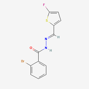 2-Bromo-N'-((5-fluorothiophen-2-yl)methylene)benzohydrazide