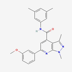 N-(3,5-dimethylphenyl)-6-(3-methoxyphenyl)-1,3-dimethyl-1H-pyrazolo[3,4-b]pyridine-4-carboxamide