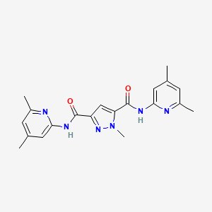 N,N'-bis(4,6-dimethylpyridin-2-yl)-1-methyl-1H-pyrazole-3,5-dicarboxamide