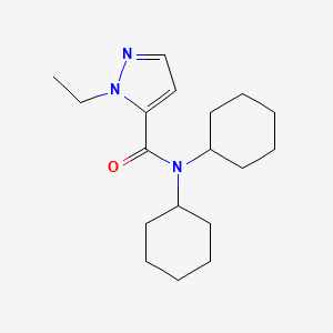 N,N-dicyclohexyl-1-ethyl-1H-pyrazole-5-carboxamide