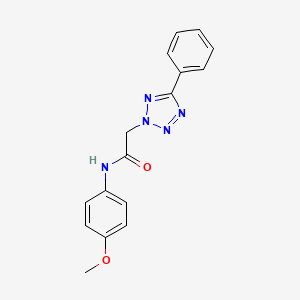 molecular formula C16H15N5O2 B10914628 N-(4-methoxyphenyl)-2-(5-phenyl-2H-tetrazol-2-yl)acetamide 