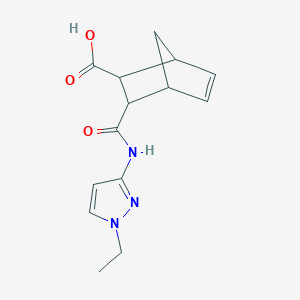 3-[(1-ethyl-1H-pyrazol-3-yl)carbamoyl]bicyclo[2.2.1]hept-5-ene-2-carboxylic acid