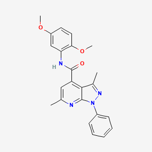 N-(2,5-dimethoxyphenyl)-3,6-dimethyl-1-phenyl-1H-pyrazolo[3,4-b]pyridine-4-carboxamide