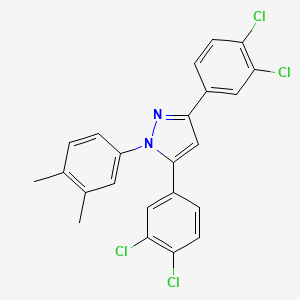 3,5-bis(3,4-dichlorophenyl)-1-(3,4-dimethylphenyl)-1H-pyrazole