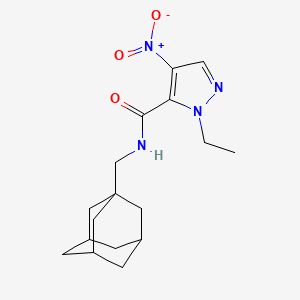 N~5~-(1-Adamantylmethyl)-1-ethyl-4-nitro-1H-pyrazole-5-carboxamide